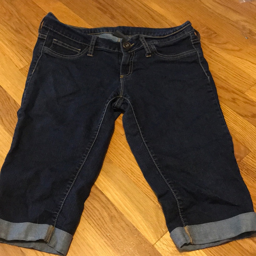 Dark blue long shorts